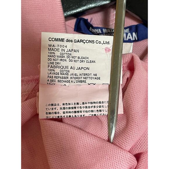 JUNYA WATANABE MAN x LACOSTE Polo Shirt Pink S - Picture 7 of 8